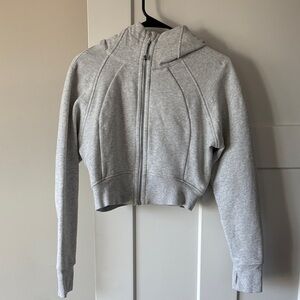 Like new lululemon scuba cropped hoodie - gray